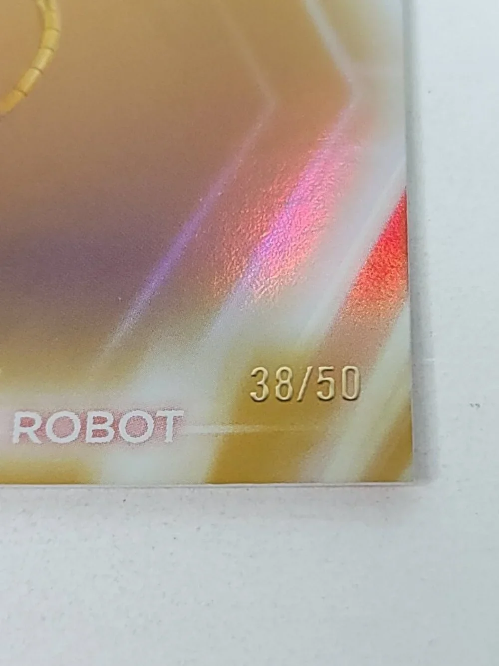 Carl The Robot Topps 2026 Disney Neon Gold Holo Parallel Limited 38/50 - Picture 2 of 4